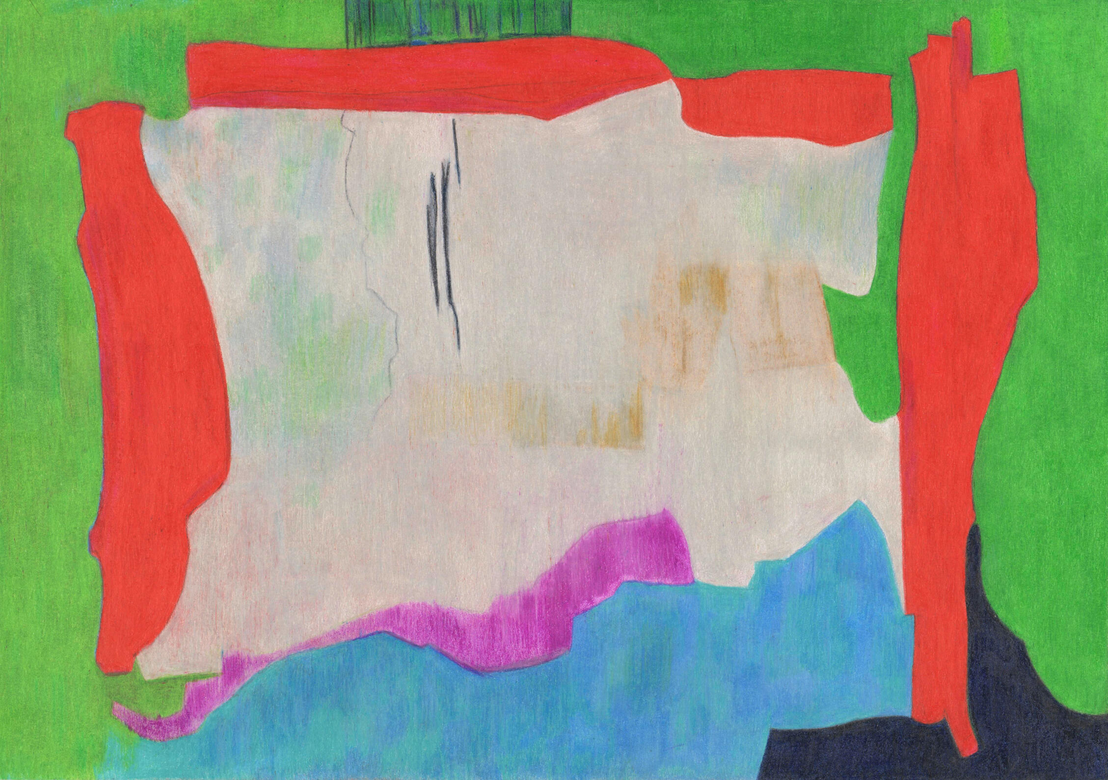 La tache, hommage au conte du Genji Genji-desenhoalapis-disegnoamatitacolorata-colouredpencildrawing-art_maureenlasne_crayonsdecouleur