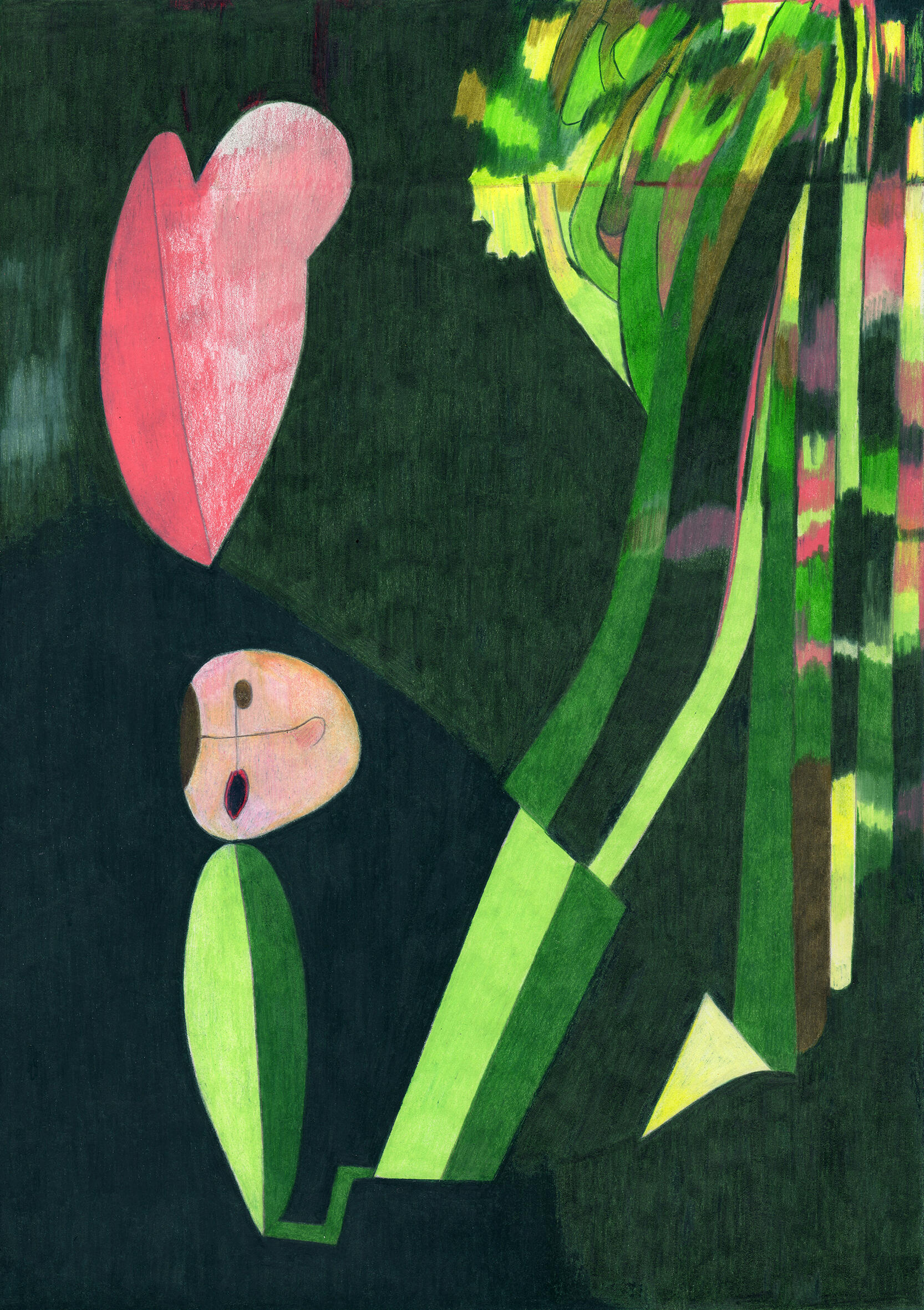 L'enfer vert Dessin inspiré d'un dessin d'enfant