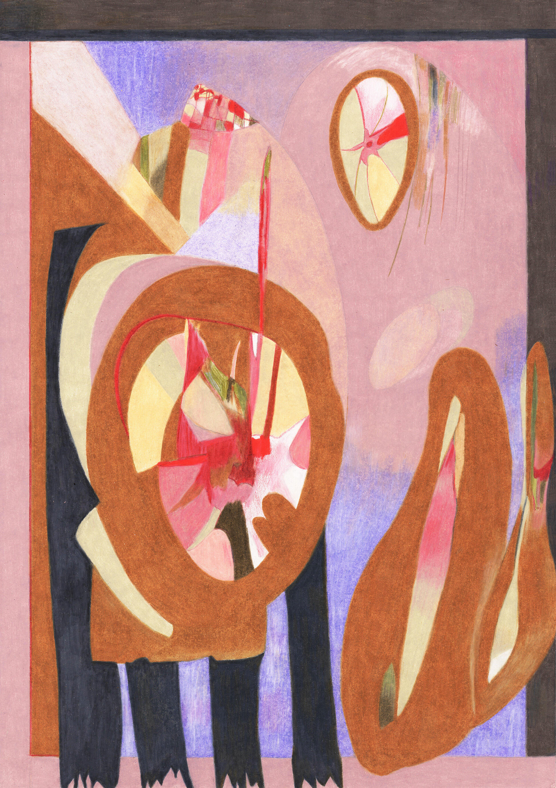 Dessin aux crayons de couleur